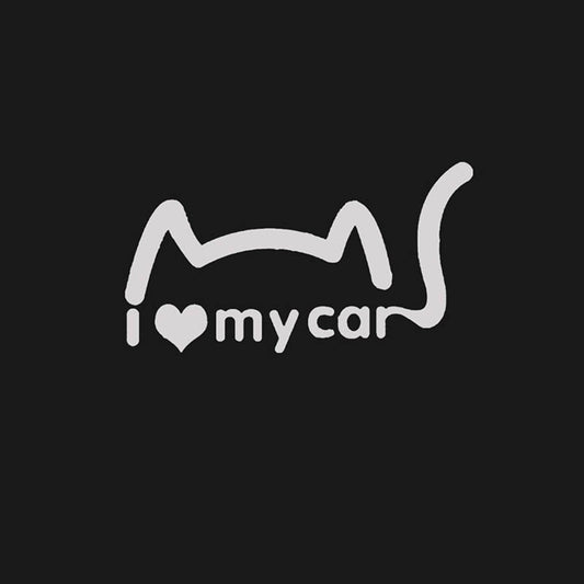 Hot 1PC High Quality Car Stickers I Love My Car Vinyl Decal Car Styling for Car Windows Truck Wall Funny Bumper Animal Stickers