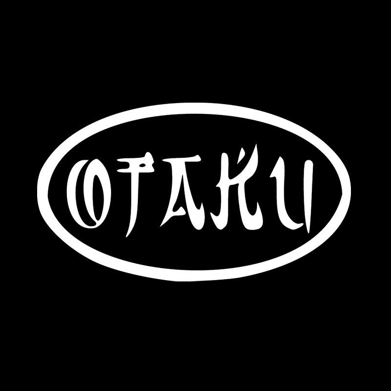 High-quality 15.5x8.8CM OTAKU Funny Vinyl Decals  Car Sticker Motorcycle Car-styling