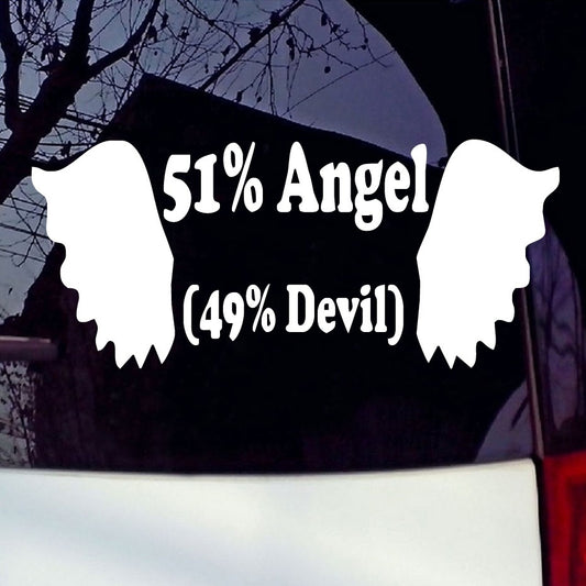 2018 NEW 1PCS 8.7*20CM PVC Vinyl Angel Wing Devil Car Sticker Decal Car Window Sticker
