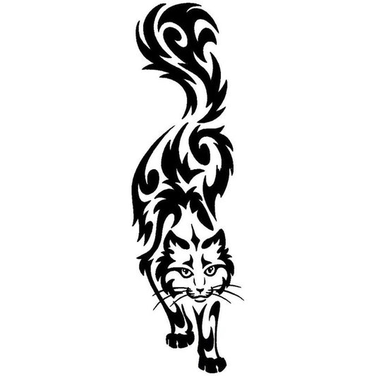 2018 NEW 1PCS 6.1*20CM Car Styling  Funny Cartoon Decals Classic Pet Cat Vinyl Car Sticker Accessories
