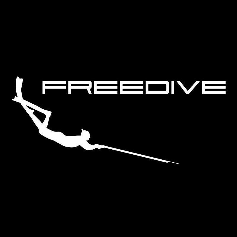 High-quality 17.8CM*7.2CM Spear Fishing Sticker Wetsuit Pneumatic Speargun Freediving Snorkel Car Stickers And Decals