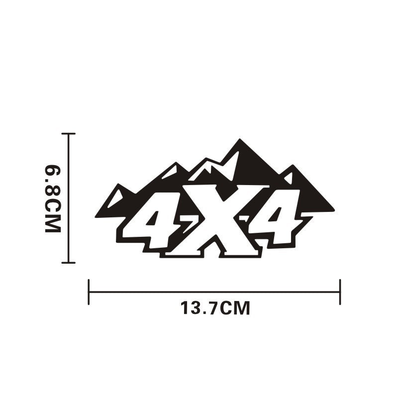 New Fashion 1PC 6.8*13.7CM 4*4 Off Road Fast Drive Stickers Car Styling  Motorcycle Car Stickers And Decals Exterior Accessories