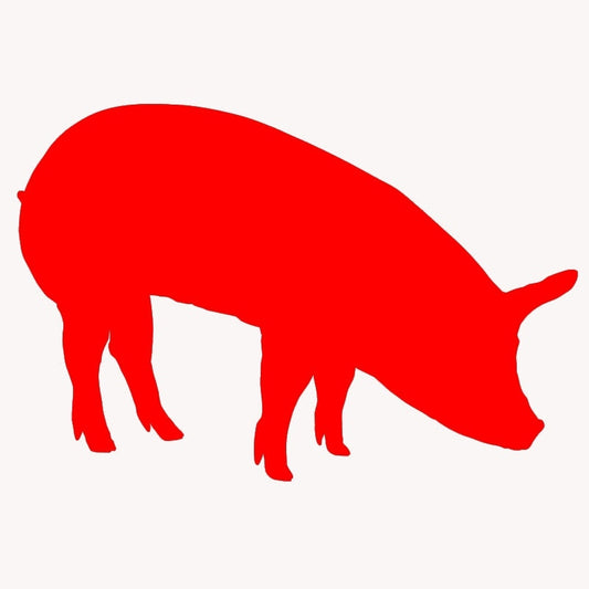 New Brand  Cute Pig In Search of Food Silhouette Harvest Car Sticker for Tractor Window Bumper Likable Car-styling Vinyl Decal 4 Colors