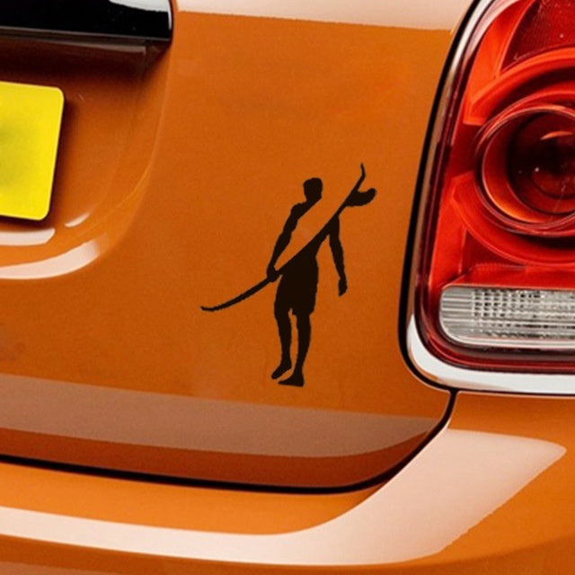 High-quality 1PCS 15.3*20CM Brave Adventurers Strong Surf Car Sticker Window Bumper SUV Men Car-styling Vinyl Decal