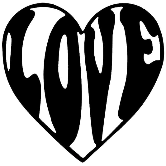 New Brand Romantic Love Heart Hand Carved Art Silhouette Car Sticker for Truck Bumper Motorcycles Door Laptop Kayak Vinyl Decal 4 Colors