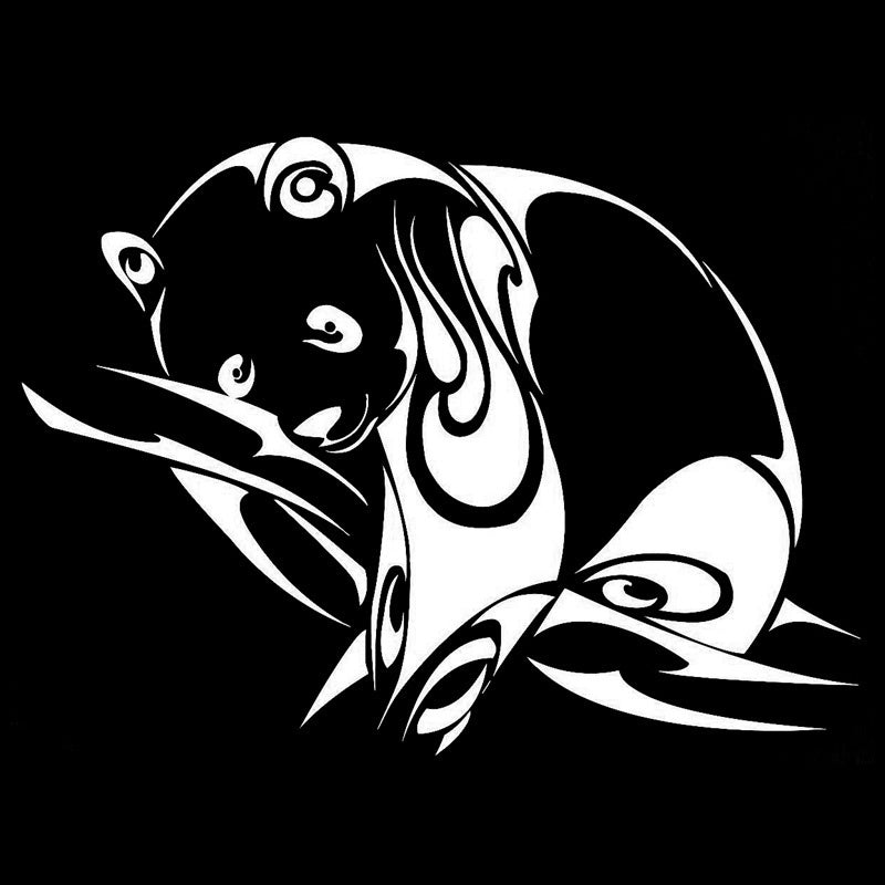 High-quality 1PCS 16.4cm*12.1cm Animal Panda  Car Sticker Decal Car Decoration Accessories