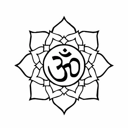Fashion 1PCS 17*17CM Lotus Flower Symbol Vinyl Decal Sticker Car Window/Any Smooth Surface Sticker