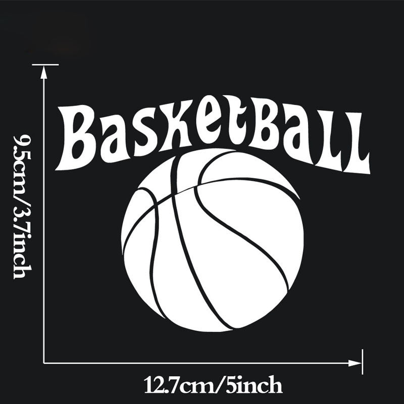 New Hot 1pcs PVC Vinyl Art Basket Ball Sports Styling Vinyl Car Stickers Auto Truck Door Window Funny Waterproof Decal Sticker