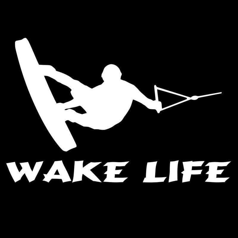 2018 NEW 17.8CM*11.5CM Boat Sticker Ski Boat Wakeboarding Fishing Inboard Car Stickers Vinyl Decal Accessories