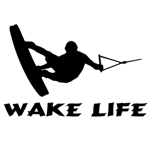 2018 NEW 17.8CM*11.5CM Boat Sticker Ski Boat Wakeboarding Fishing Inboard Car Stickers Vinyl Decal Accessories