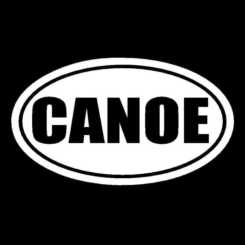 Hot 15.5X9CM CANOE Vinyl Decal Sticker Paddle Kayak Outdoor Sports Originality Car Sticker