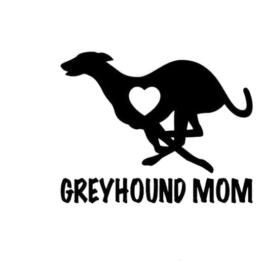 2018 NEW 12CM*9CM Greyhound Mom Love Heart - Dog Puppy Vinyl Decal Motorcycle Car Sticker