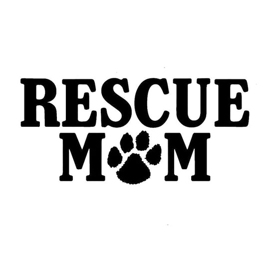 New Brand 16.5CM*7.7CM Rescue Mom Dog Puppy Paw Car Auto Window Quality Vinyl Decal Sticker Car Styling