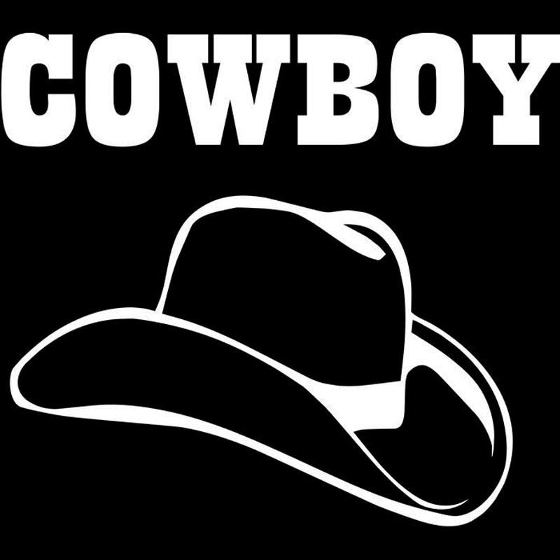 2018 NEW 16X14.1CM COWBOY HAT Personality Car-styling Vinyl Decal Car Sticker