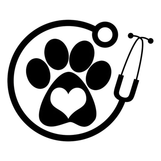 New Brand 13cm*11cm Veterinarian Personality Vinyl Car-Styling Car Accessories Stickers