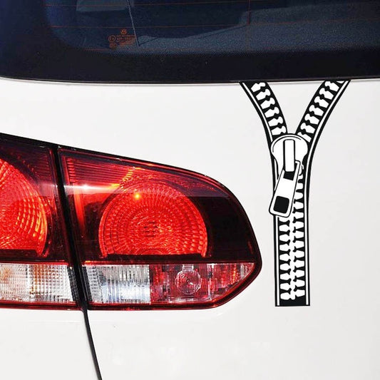 New Brand 1PC 19*9cm Funny Creative Zipper Decals Car Sticker Wall Vinyl Window Body Decal Sticker Personality Car Styling