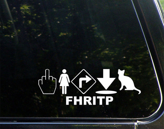 New Brand FHRITP - 9" x 3" - Vinyl Die Cut Decal/ Bumper Sticker For Windows, Cars, Trucks, Laptops, Etc.
