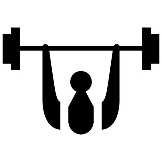 New Fashion 14*9.6CM Weightlifting Body Fitness Car Stickers Decals Fun Sports Motorcycle Stickers Car Styling