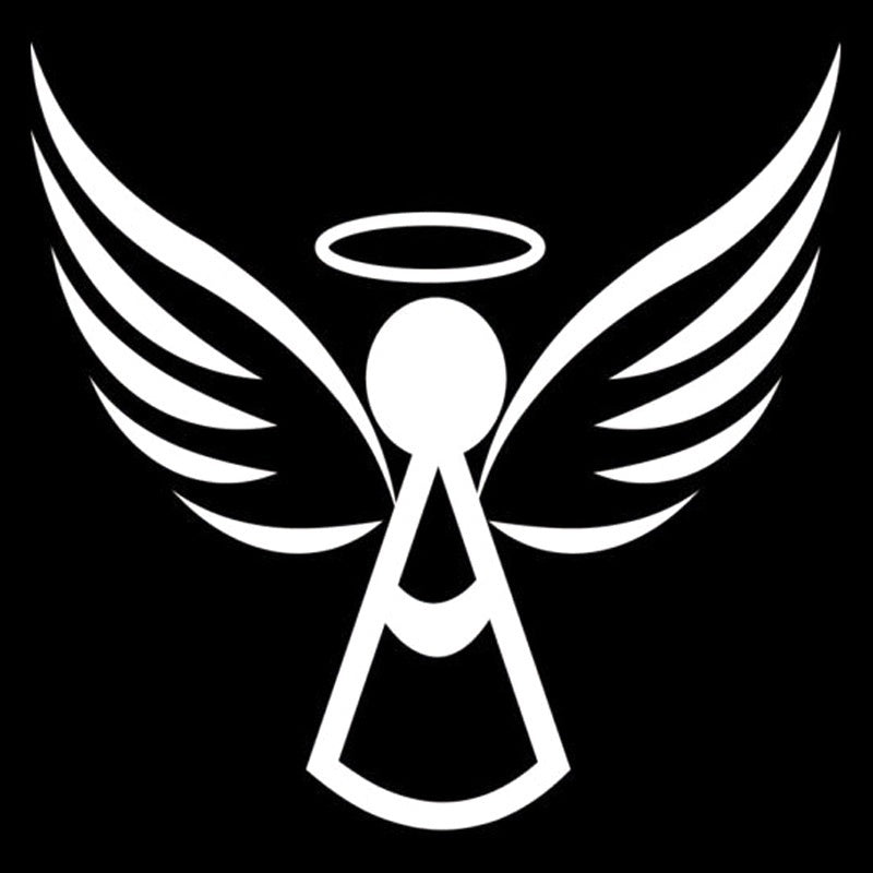 High-quality 1PCS 17.9cm*17.4cm Angel And Wings  Car Styling Motorcycle Vinyl Car Sticker  Decal