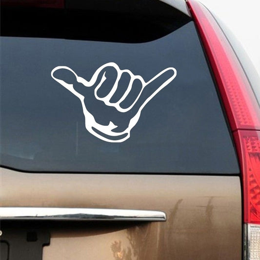 2018 NEW 1PCS 15*9.5CM Vinyl PVC Finger Funny Car Window Sticker Decal Car Decoration Accessories