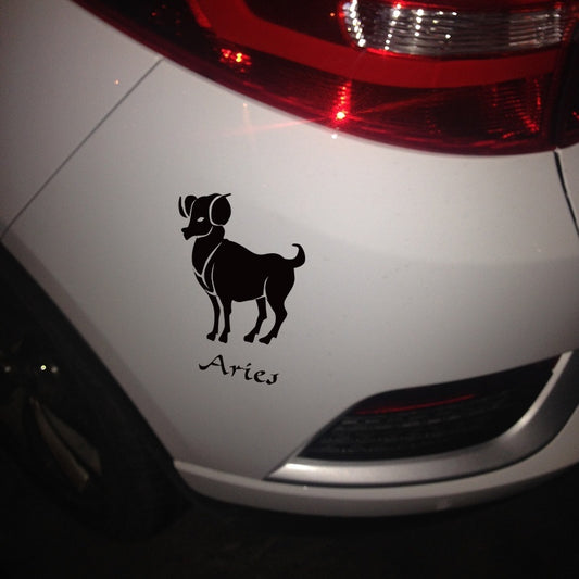 Hot 1PCS 20*15CM Car Styling Constellation Design Cartoon Car Sticker Auto Decor Vinyl Stickers Car Window Side Door Tail DIY Decor