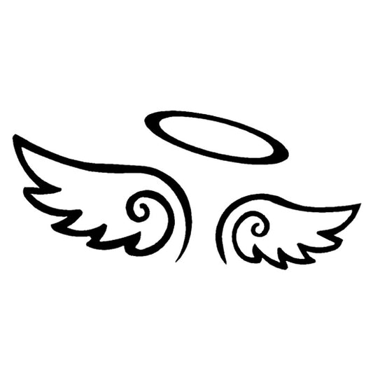 Hot 13.6cm*6.2cm Angel Wings  Car Styling Motorcycle Stickers