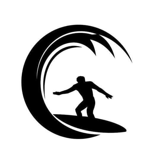 Hot 13.9cm*13.9cm Car sStyling Personality SURFING Sports Car Window Vinyl Car Stickers