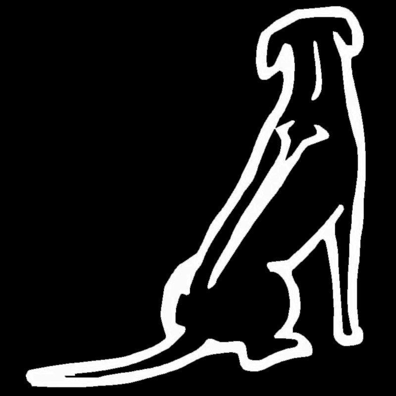 High-quality 13.5*15.2CM Rhodesian Ridgeback Dog Car Stickers  Vinyl Decal Car Styling Accessories