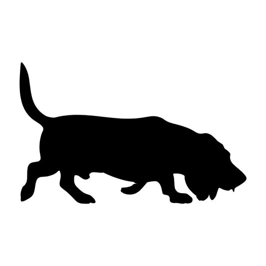 New Fashion 15.2*9.5CM Basset Hound Dog Vinyl Decal Ceative Car Stickers Motorcycle Car Styling Accessories