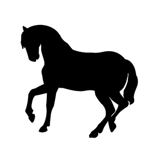 Hot 13.5*14CM Horse pony silhouette Car Stickers And Decals Horse Car Sticker Cover Scratches