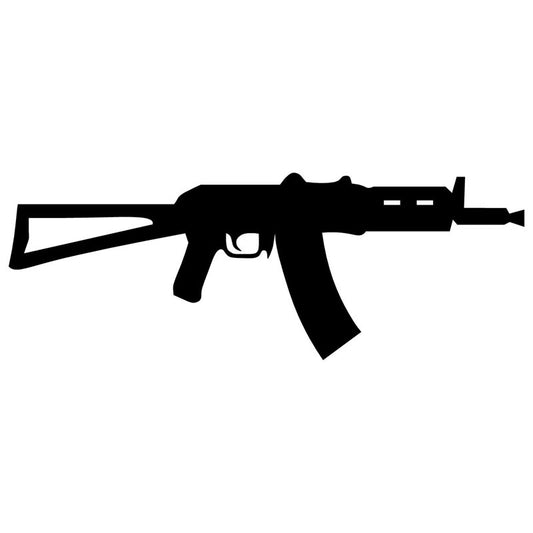 New Fashion 22.8*8.3CM Krinkov AKS-74U Russian Short Assault Rifle AK-47 Car Sticker Vinyl Decals Motorcycle Car Styling