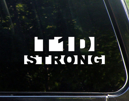 New Fashion Type One Diabetes Strong - 8-3/4" x 3"- Vinyl Die Cut Decal/ Bumper Sticker For Windows, Cars, Trucks, Laptops, Etc.
