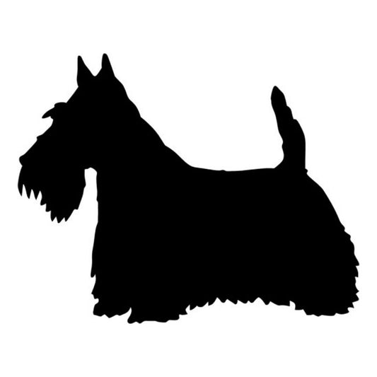 High-quality 11.9*9.5CM Scottish Terrier Dog Vinyl Decal Car Window Stickers Motorcycle Car Styling Decoration