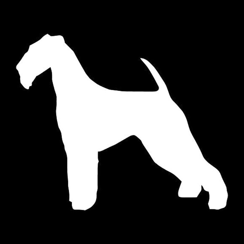 2018 NEW 11.3*9.5CM Airedale Terrier Dog Vinyl Decal Personality Car Tail Stickers Car Styling Bumper Decoration