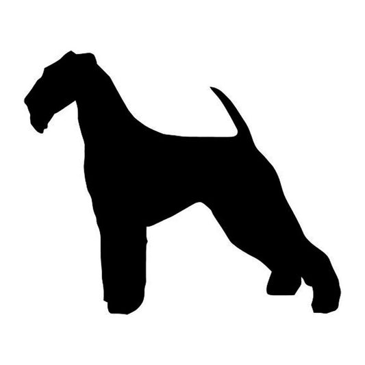 2018 NEW 11.3*9.5CM Airedale Terrier Dog Vinyl Decal Personality Car Tail Stickers Car Styling Bumper Decoration