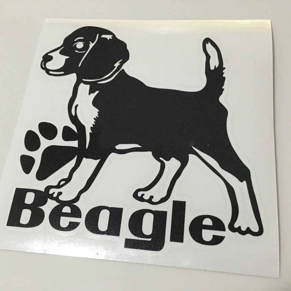 Fashion 1PCS 17*17CM Car Styling Type Car Stickers Motorcycle Stickers Decals Beagle Waterproof Bumper Car Sticker