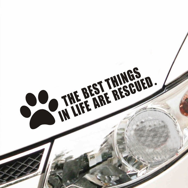 New Hot 1PCS 20*5.7cm Car Styling Stickers Dog Paw Cute Cartoon Car Stickers Vinyl Decal Personality Waterproof Accessories
