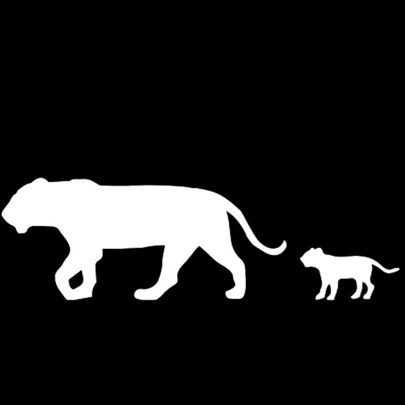 Hot 1pcs 6*20cm Wildlife Animal Lion Vinyl PVC Waterproof Removable Car Sticker Decal Car Decorative Window Bumper Sticker