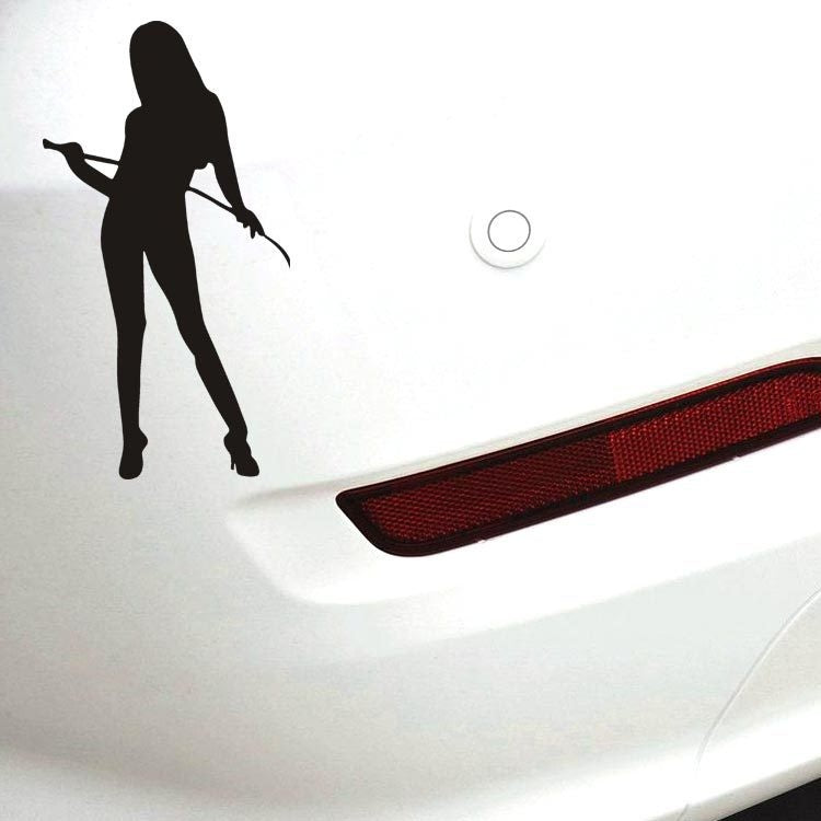 Hot 15*8CM Personalized Car Stickers Flirty Temptation Angel And Devil Beautiful Car Stickers