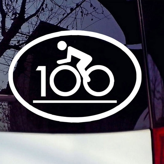 New Hot 1PCS 12.7*8.8CM Cycling Century Vinyl Bicycle Decoration Decals Sport Car Sticker Removable Self Adhesive Window Decals Car Styling