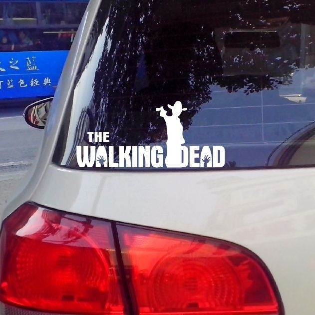 New Brand 1PCS 9.1*20CM THE Walking Funny Stylish Cute Vinyl Car Sticker Decal