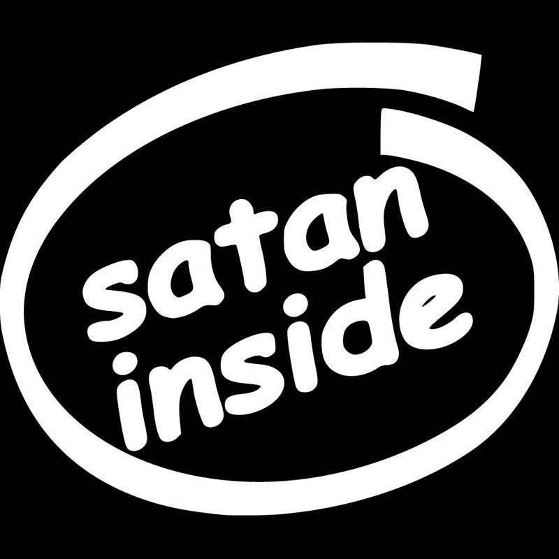 New Brand 16.9X14.3CM SATAN INSIDE Originality Vinyl Decal Car Sticker Car-styling Accessories
