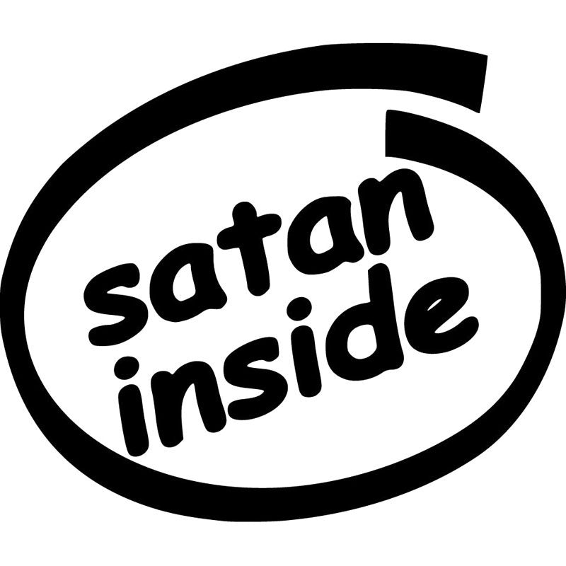 New Brand 16.9X14.3CM SATAN INSIDE Originality Vinyl Decal Car Sticker Car-styling Accessories