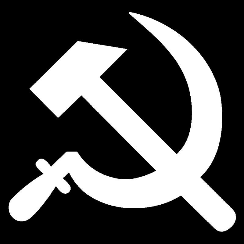 2018 NEW 15cm*14.5cm Communist  Car Sticker Motorcycle Vinyl Decal