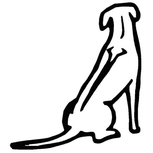 New Hot 13.5*15.2CM Rhodesian Ridgeback Dog Car Stickers  Vinyl Decal Car Styling Accessories