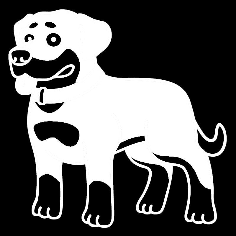 High-quality 1PCS 18*18CM Rottweiler Doberman Dog Stickers Waterproof Vinyl Decal Car Styling Motorcycle Decoration