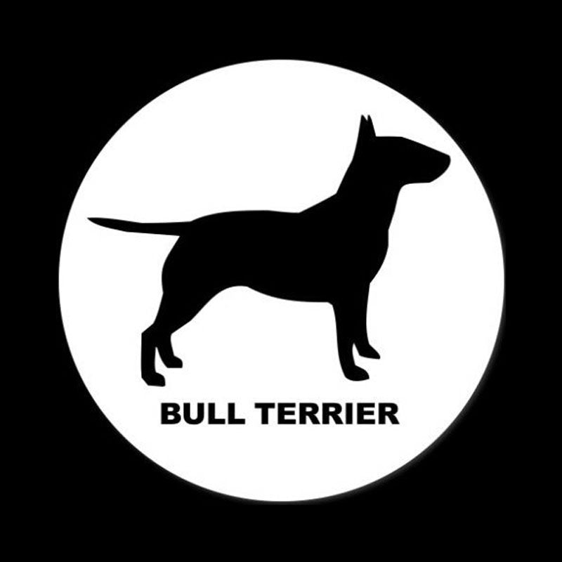 New Fashion 14.2CM*14.2CM BULL TERRIER Car Stickers  Accessories Personality Animal