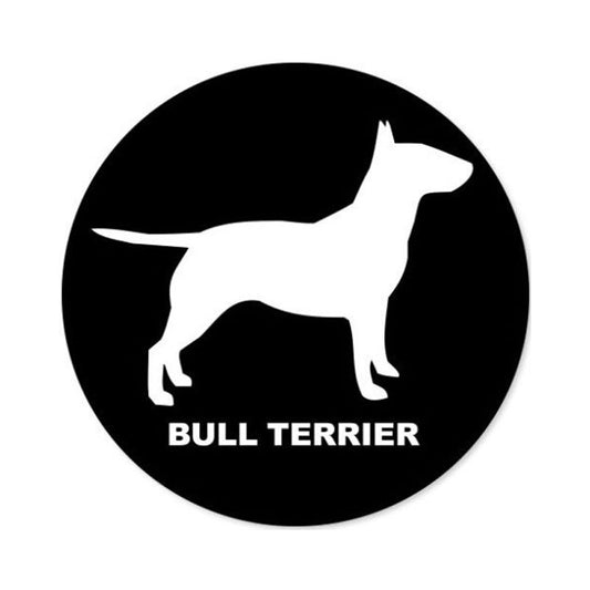 New Fashion 14.2CM*14.2CM BULL TERRIER Car Stickers  Accessories Personality Animal