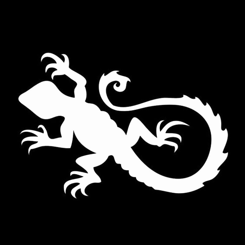 High-quality 1PCS 15.2*10.5CM Lizard Funny Car Styling Crazy Animal Decals Vinyl Car Stickers