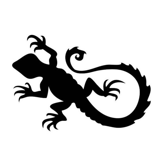 High-quality 1PCS 15.2*10.5CM Lizard Funny Car Styling Crazy Animal Decals Vinyl Car Stickers